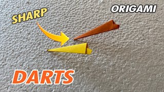     How to Make Sharp Origami Darts Step by Step | Easy Paper Dart Tutorial