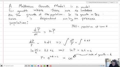 Population models and Separation of Variables