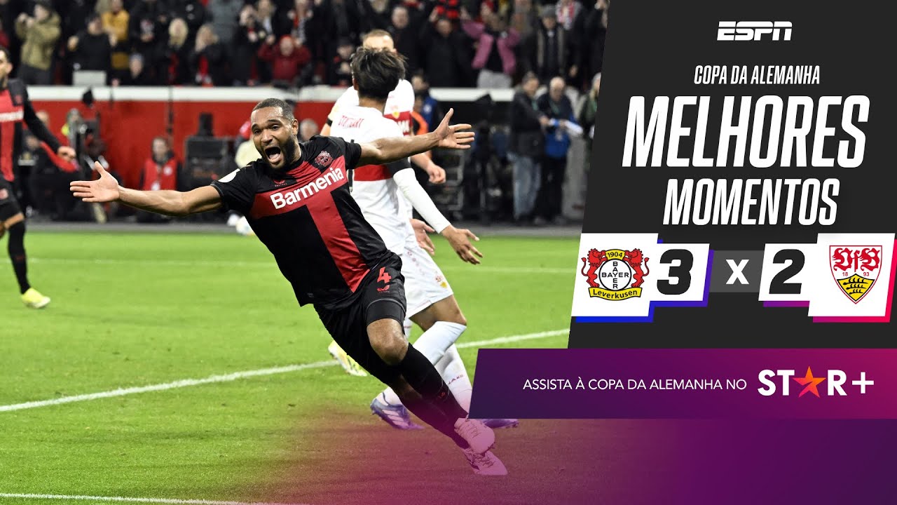 GOL NOS ACRÉSCIMOS PRA CLASSIFICAR! | Leverkusen 3 x 2 Stuttgart | Melhores Momentos