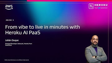 AWS re:Invent 2025 - From vibe to live in minutes with Heroku AI PaaS (AIM250)