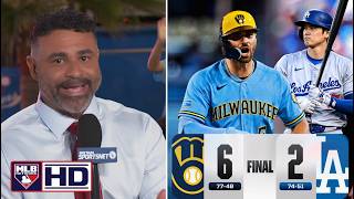 MLB Network | Hairston Jr. STUNNED as Jake Bauers Powers Brewers Past Dodgers 6-2 screenshot 4