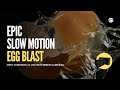 Epic slowmo egg blast filmed on chronos 21.