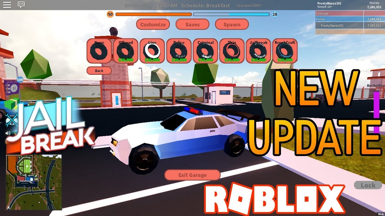 NEW JAILBREAK TIRES UPDATE! *NEW TIRES* YouTube