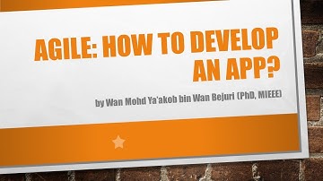 Agile: How to Develop an App?