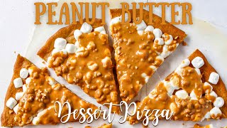 Peanut Butter Marshmallow Dessert Pizza