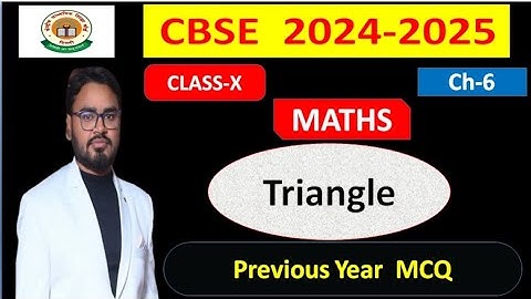 Chapter 6 Triangles MCQs Class 10 I Class 10 Maths I MCQ on Triangles I Maths By Sushiil