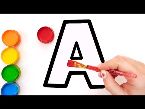 How To Draw Paint And Learn ABC alphabet | Kids Art Time