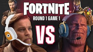Obi Wan Kenobi vs Thanos in Fortnite | Round 1 - Game 1