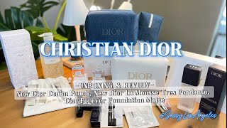 @Dior Denim Pouch, Dior Baby La Mousse Tres Fondante,Dior Forever Foundation Matte UNBOXING REVIEW