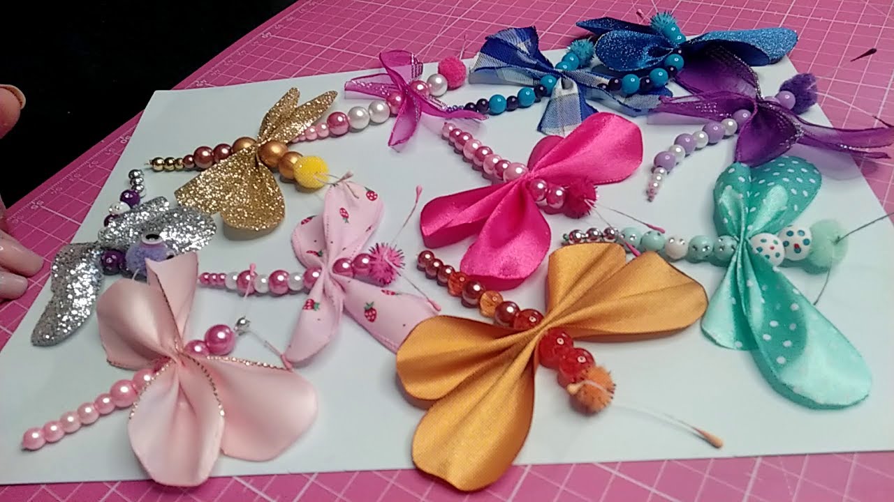 TUTO: Comment faire des libellules avec des rubans....