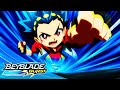 Beyblade burst  ep15 a fierce battle valtryek versus spryzen  ep16 a group lesson