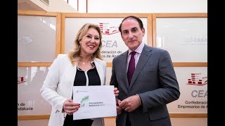 Los empresarios andaluces recibimos a la consejera de Economía, Hacienda y Fondos Europeos