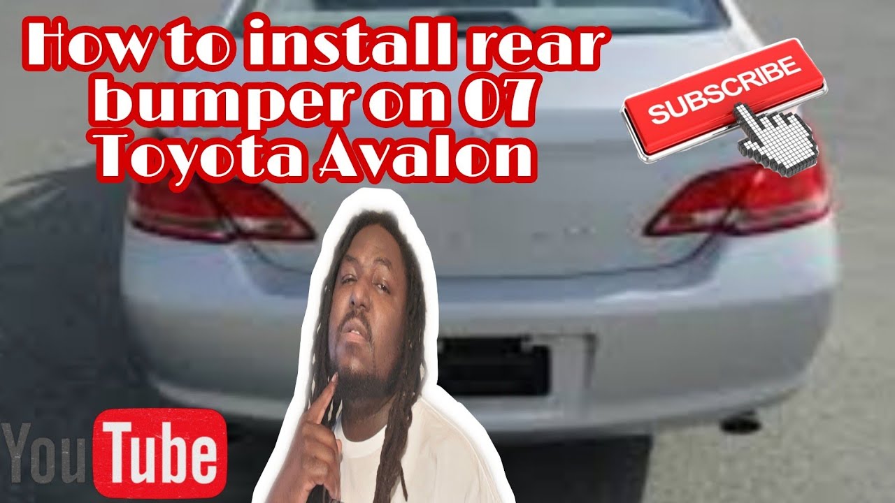 How to install 2007 Toyota Avalon rear bumper - YouTube