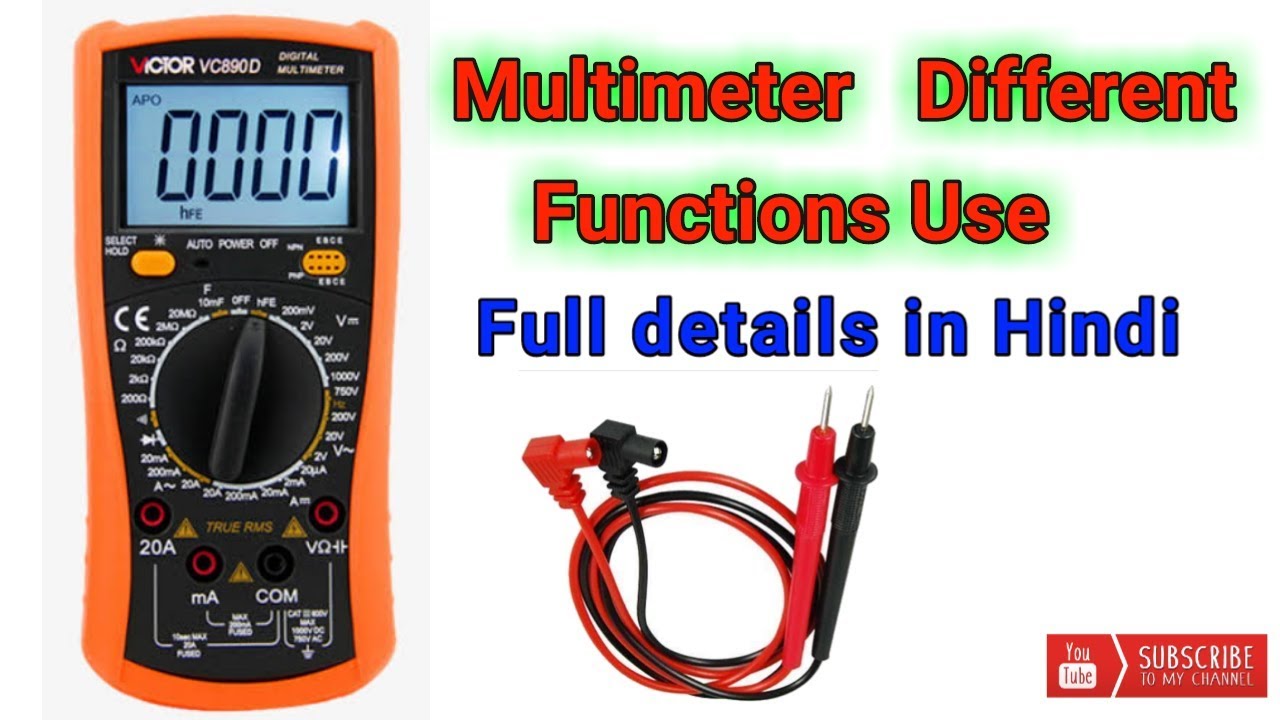How to use Multimeter // Multimeter All functions details