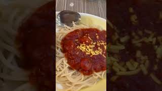 Jollibee Spaghetti with Chicken #shorts #shortvideo