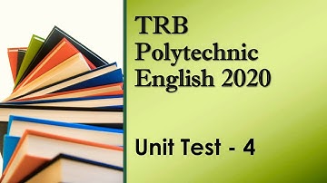 TRB Polytechnic English Unit test | Unit 4 MCQ | Literature Net