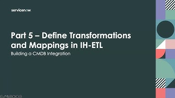 Creating a CMDB integration tutorial using IH-ETL : Part 5 of 5