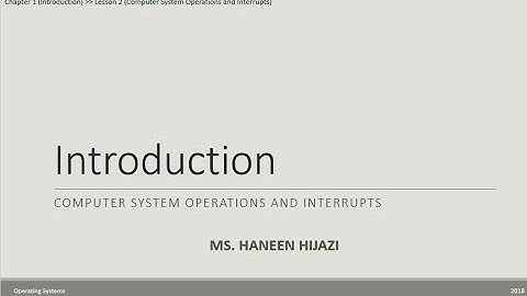 1 2 Computer Operations and Interrupts