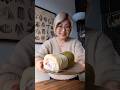 Best roll cake in town authentic Japanese bakery cake-ya #shortsfood #vancouver nerikiri