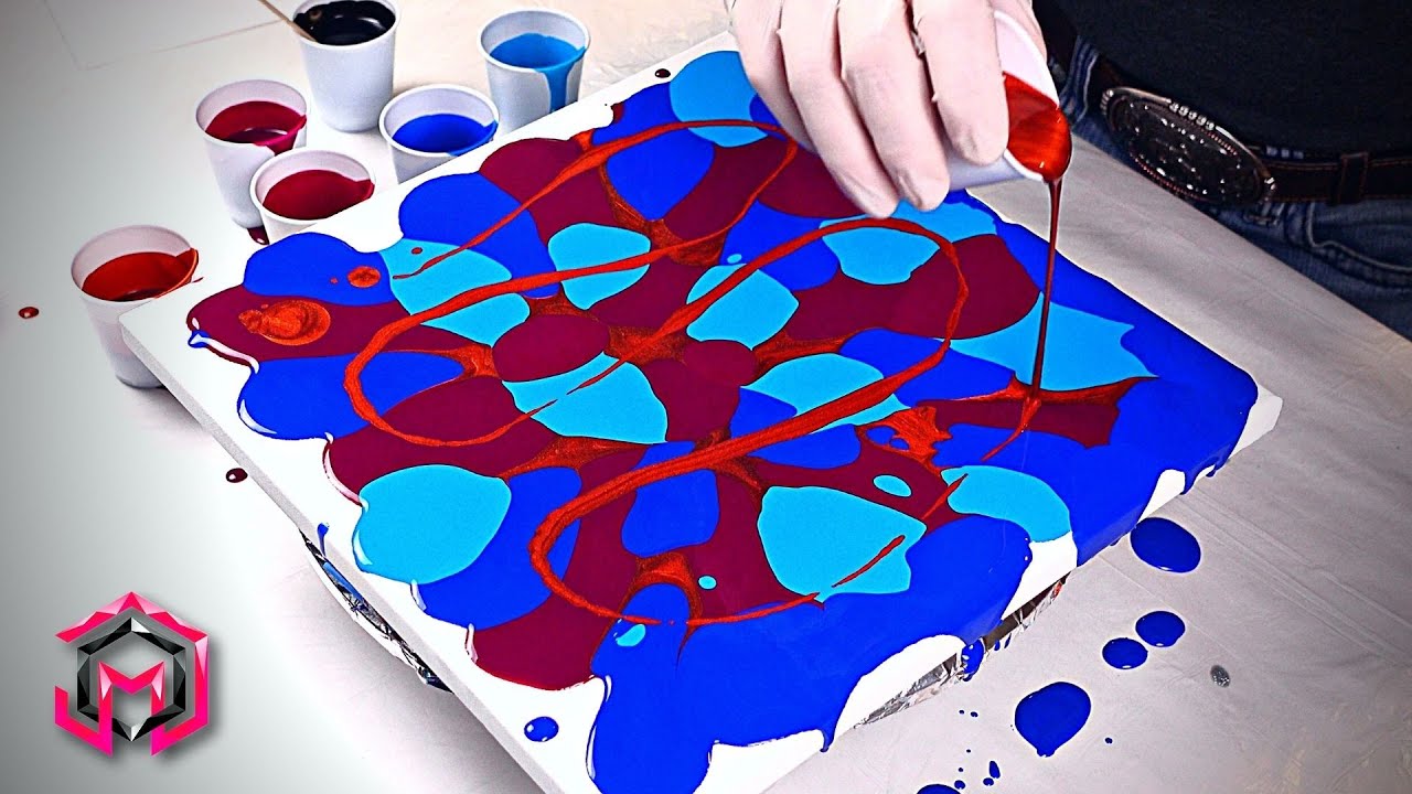 My FAVORITE Acrylic Pouring Techniques Using Just Paint and Water! 