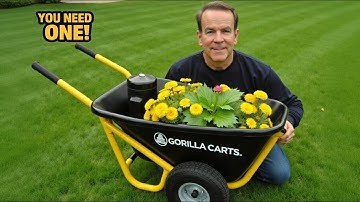 Why Everyone Needs a Gorilla Cart for Yard Work!:Gorilla Carts GCR-4 Poly Dump Cart, 2-Wheel