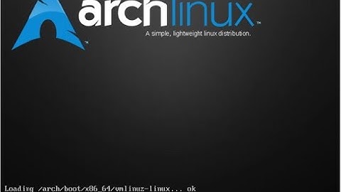 Arch Linux install BIOS mode (Pre-installation)