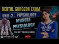 Dental Surgeon Exam 2026 | Unit-2 Physiology:-Basic MUSCLE physiology | Important Theory + Facts 🔥