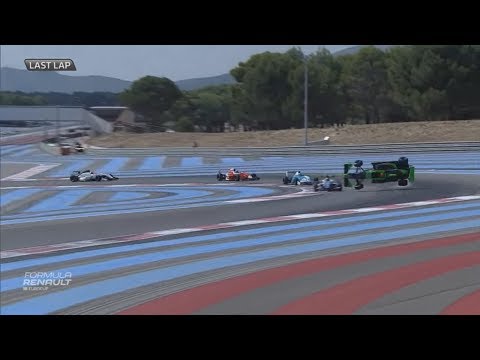 Eurocup Formula Renault 2.0 2017. Race 1 Circuit Paul Ricard. Last Lap | Sacha Fenestraz Crash Flip