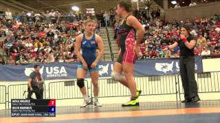 58 Round 1 - KAYLA MIRACLE (Sunkist Kids WC) vs. Helen Maroulis (Sunkist Kids WC)