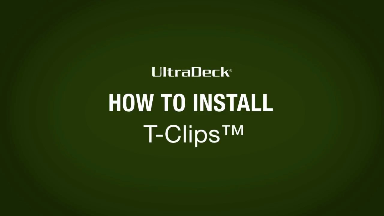 How to Install T Clips on UltraDeck YouTube