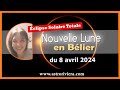 Astro nouvelle lune en belier au noeud nord eclipse solaire totale trs rare