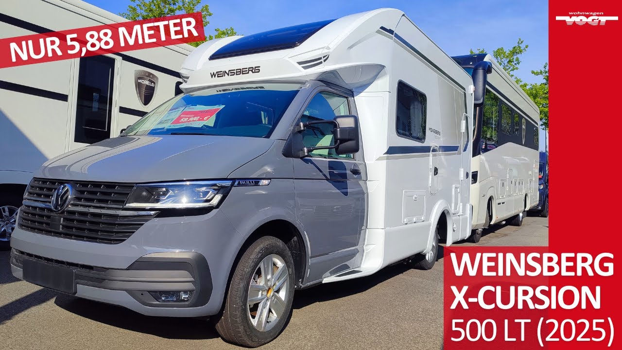 Weinsberg X-Cursion Van 500 LT: Camper mit nur 5,88m, 4 Schlafplätze, WC/Dusche, Sat&TV, Markise uvm
