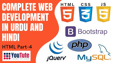 Web development  in Urdu / Hindi - HTML link (anchor) and image (img) tags - part 4  | YouTute