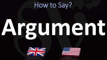 How to Pronounce Argument? (CORRECTLY)