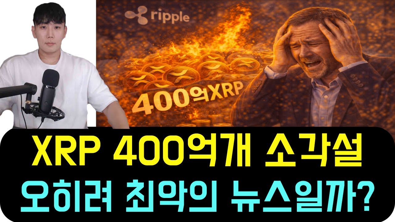 리플 XRP] 리플랩스, 리플CEO 400억개 XRP 소각설! 오히려 최악의 뉴스일까? - YouTube