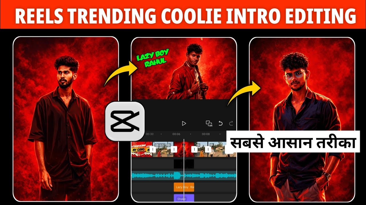 Trending Character Intro Reels Video Editing In Capcut | Coolie Song Group Character Intro Editing |
