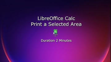 Libre Calc 2024 - Print a Selected Range in 2 minutes