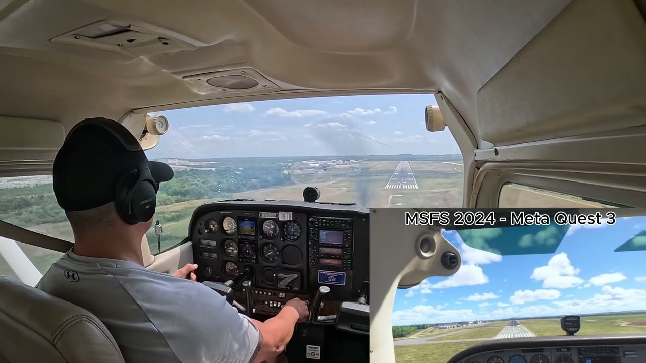 Landing at KDTO (MSFS2024 Comparison)