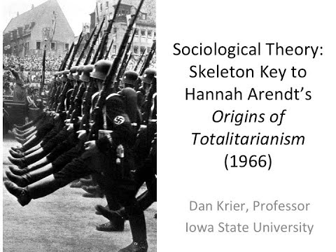 Sociological Theory:  Skeleton Key 3 to Hannah Arendt&rsquo;s Origins of Totalitarianism [© Dan Krier]
