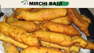 How To Make Easy Mirchi Bajji Recipe | ಮೆಣಸಿನಕಾಯಿ ಬಜ್ಜಿ | Mirchi Pakoda Recipe - Tea Time Snacks