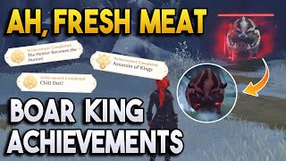 Ah, Fresh Meat! + SnowBoar King Achievements - World Quests and Puzzles -【Genshin Impact】