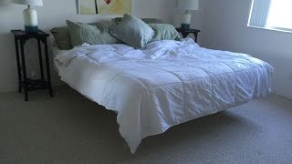 Here I build a cool Floating Bed. This project was easy, inexpensive and provided a cool effect, especially with the LED Lights.