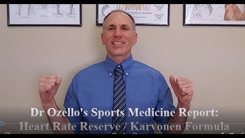 Heart Rate Reserve / Karvonen Formula