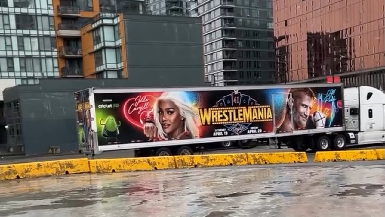 WWE Production Trucks Arrives At Rogers Arena For Survivor Series 2024