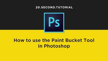 Color in areas with the Paint Bucket Tool in Photoshop | Adobe Photoshop Tutorial #18