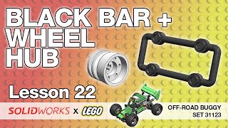 Lesson 22 - Front Frame and Wheel Hub - SolidWorks Tutorial: LEGO Off-Road Buggy