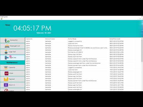 Ticketing Management System using VB NET Demo