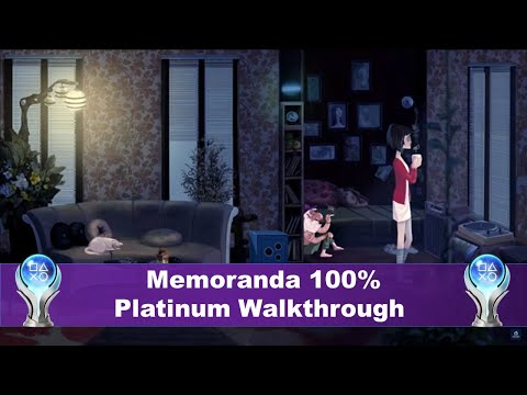 Memoranda 100% Platinum Walkthrough (With Commentary) | Trophy u0026 Achievement Guide