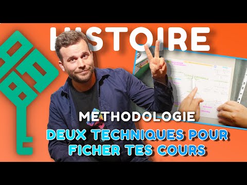 Deux techniques pour ficher ses cours