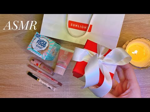 АСМР обзор покупок Sunlight, Wildberries, Л’Этуаль + жвачка 🤍 ASMR chewing gum